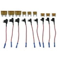 9 Pack 12V Add A Circuit Adapter 3 Types Fuse Tap Holder Standard Mini