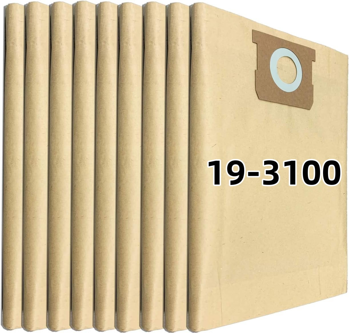 9 Pack 193100 HighEfficiency Disposable Filter Bag with