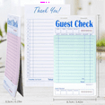 9 Pack(450Sheets) Guest Check Books for Servers Server, Note Pads