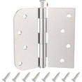 thumbnail image 1 of 9 Pack 4in Door Hinges Interior Door Hinges 4 x 4 Inch with Square & Round Corners Iron Material Removable Pin No Squeaks Hinges, 1 of 7