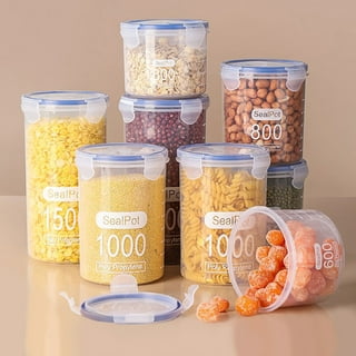 ABLEWIPE Air Tight Food Storage Containers With Lids Airtight Stackable,  Cookie Jar, Sugar Container, Home Storage, Set of 14 Pack & Labels & Spoon  & Markers 
