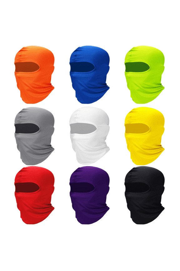 9 Pack Balaclava Full Head Ski Mask Face Mask Cooling Neck Gaiter Full Face Cover