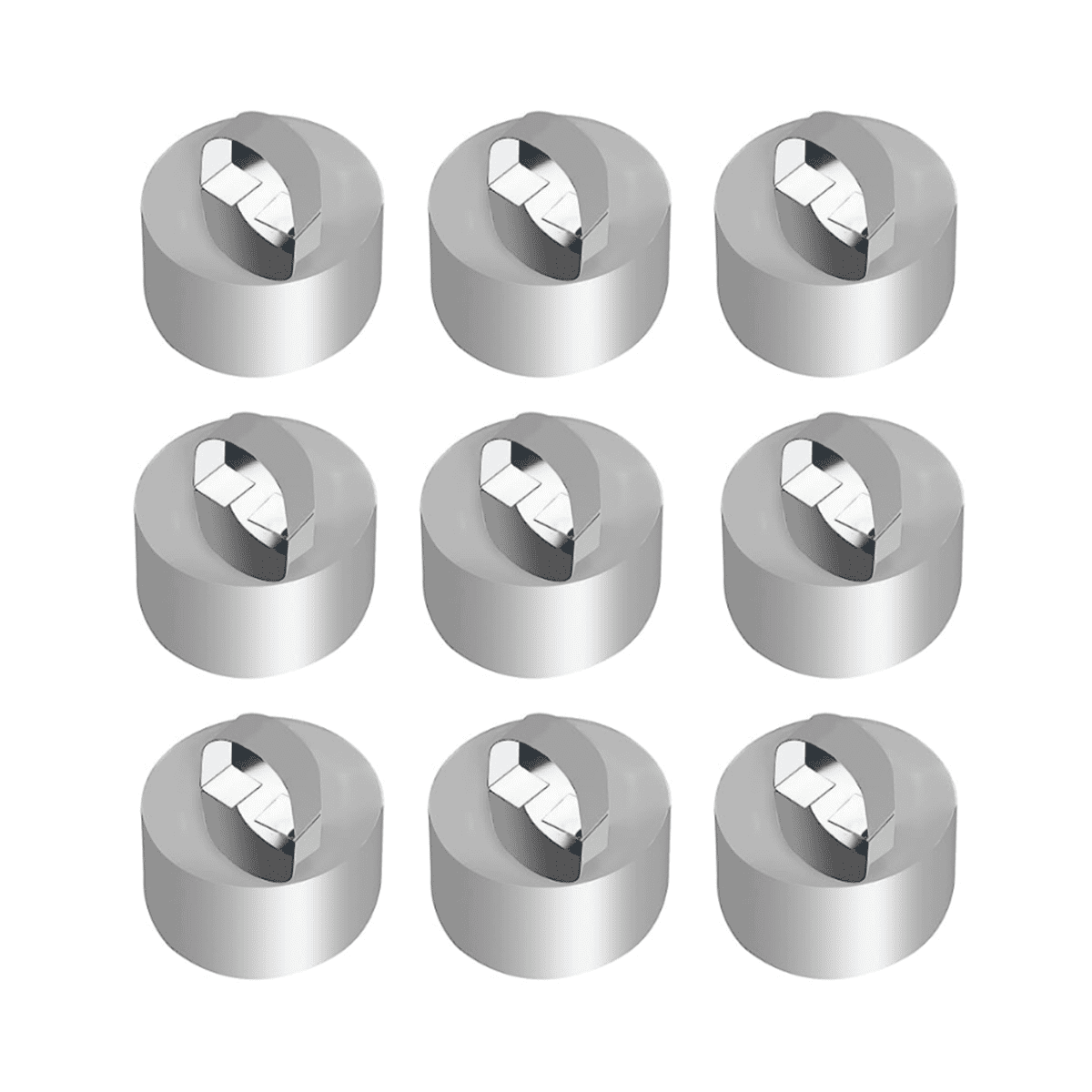 9 Pack Cake Ring Molds, 3.15 Inch Round Stainless Steel Ring Mold for