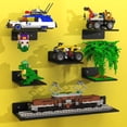 thumbnail image 1 of BlissBox 9-Pack Floating Shelves for Wall Compatible with Lego Building Bricks, 5x5.5inch Dual‑Sided 16x17 Studs for Toy Brick Storage and Display, ABS Display Shelves for Room Decor, Black, 1 of 9