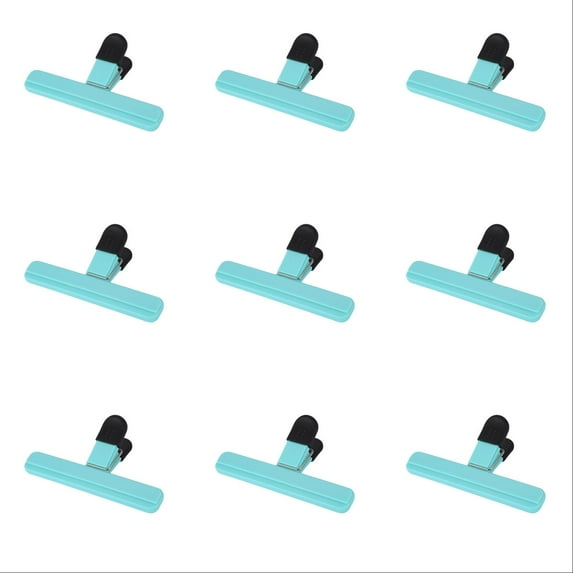 9 Pack Large Chip Bag Clips, Various Size Food Bag Clips, Clips for Food, Seal Clips, Clip Holders for Kitchen 5 Colors