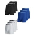 thumbnail image 1 of 9-Pack Men's Stretch Cotton Boxer Briefs (Sizes, S-2XL), 1 of 5