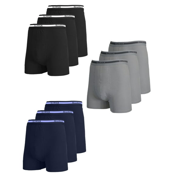 9-Pack Men's Stretch Cotton Boxer Briefs (Sizes, S-2XL)
