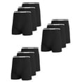 thumbnail image 1 of 9-Pack Men's Stretch Cotton Boxer Briefs (Sizes, S-2XL), 1 of 5