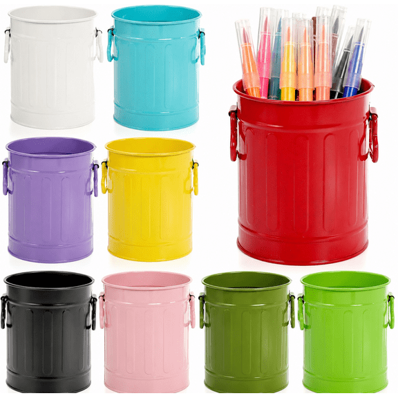 Haundry Metal Pencil Holders, Multicolor, 9 Count, 9 Pack