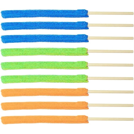 9 Pack Microfiber Detail Duster Sticks Crevice Cleaning Tool Small Dusters for Cleaning for Cleaning Home Car Window The Smallest Spaces