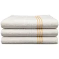 thumbnail image 1 of Pool Towels Gold Stripe/White 100% Cotton 30x60 Lightweight Quick Dry (9), 1 of 8
