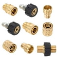 thumbnail image 1 of 9 Pack Pressure Washer Adapter Set, Quick Connect Kit, Metric M22 14mm Female to 3/8" Quick Connect Kit-Style 1, 1 of 7