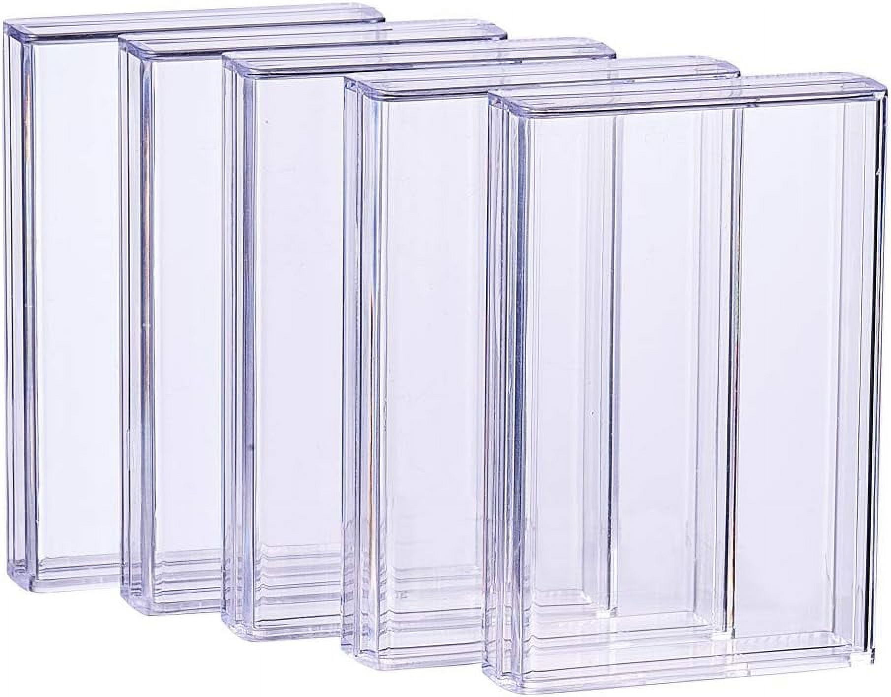 9 Pack Rectangle High Transparency Plastic Bead Storage Containers Box Drawer Organizers for Beauty Supplies Tiny Bead Jewerlry Findings and Other Small Items - 3.5x2.36x0.7 Inches Clear