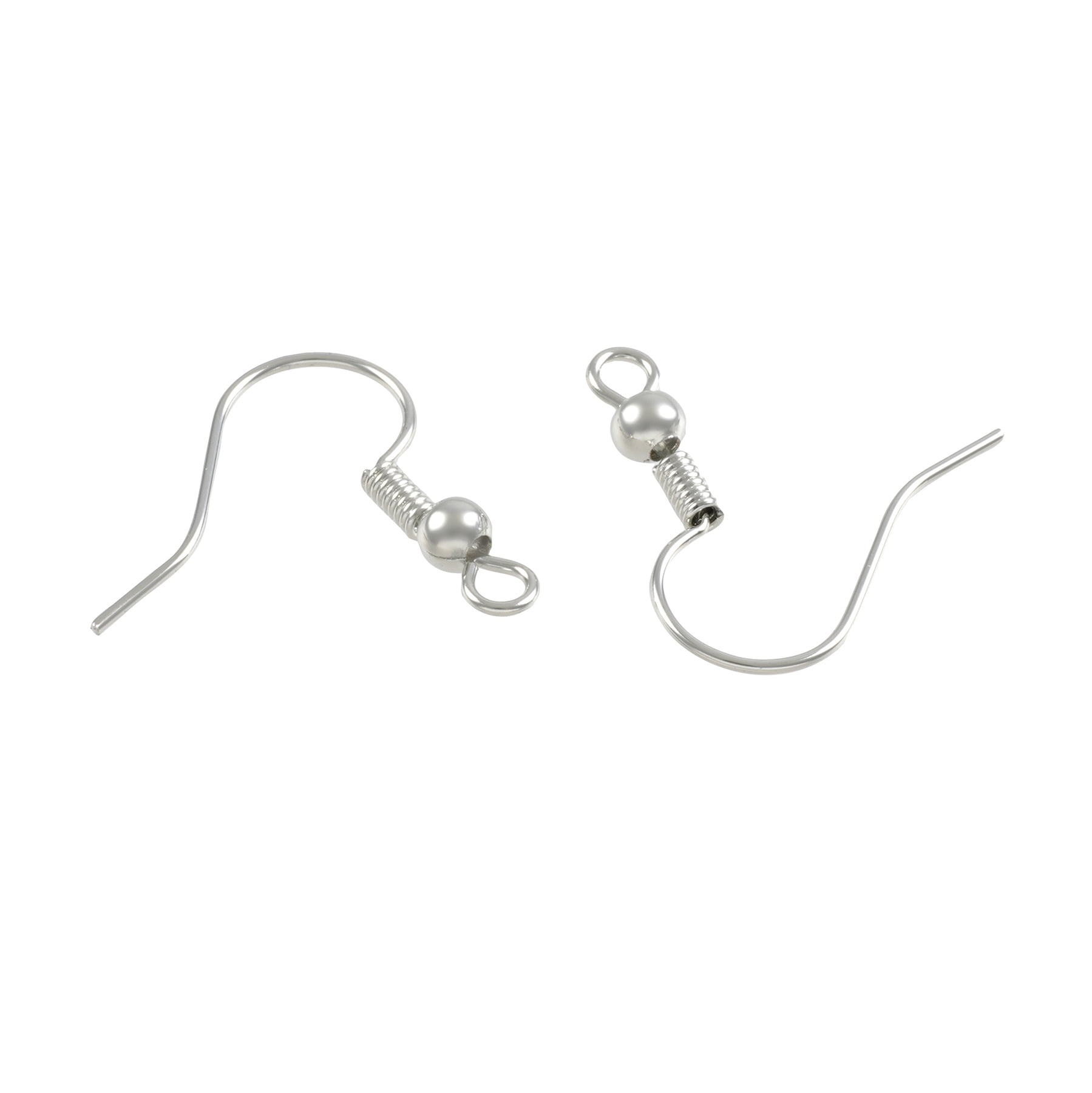 9 Pack: Rhodium Fish Hook Earwires by Bead Landing Premium Metals