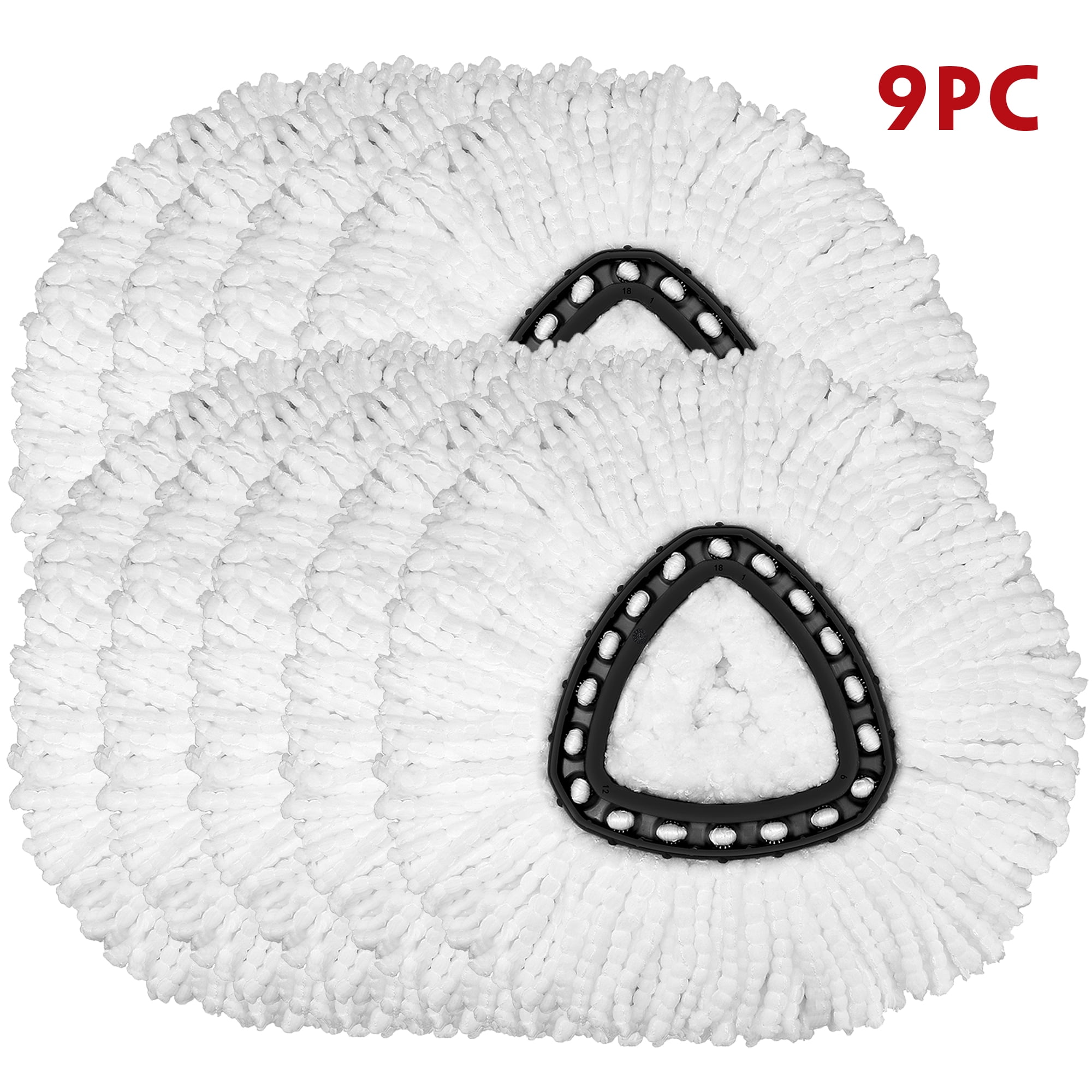 9 Pack Spin Mop Refill Replacement Head Compatible with O, Microfiber