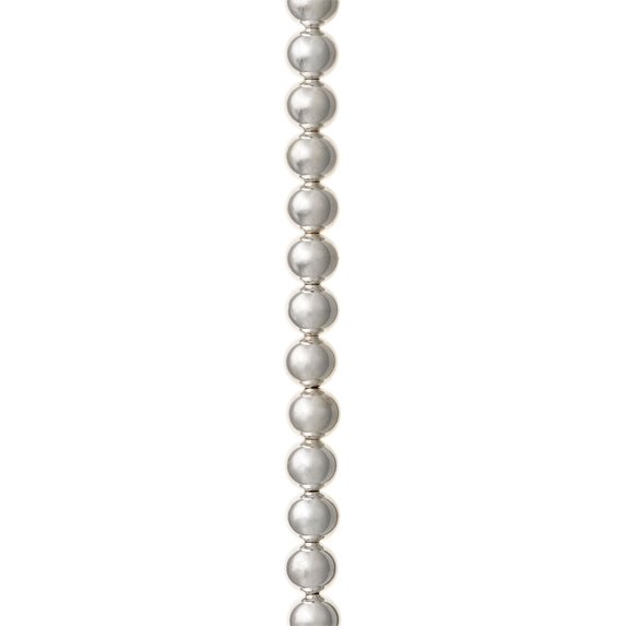 Bead Landing Sterling Silver-Plated Round Beads, 9 Pack
