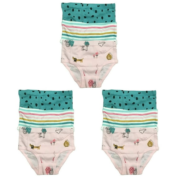 9 Pack Toddler Little Girls Kids Cotton Briefs Underwear, Hipster Panties Size 2T 3T 4T 5T 6T