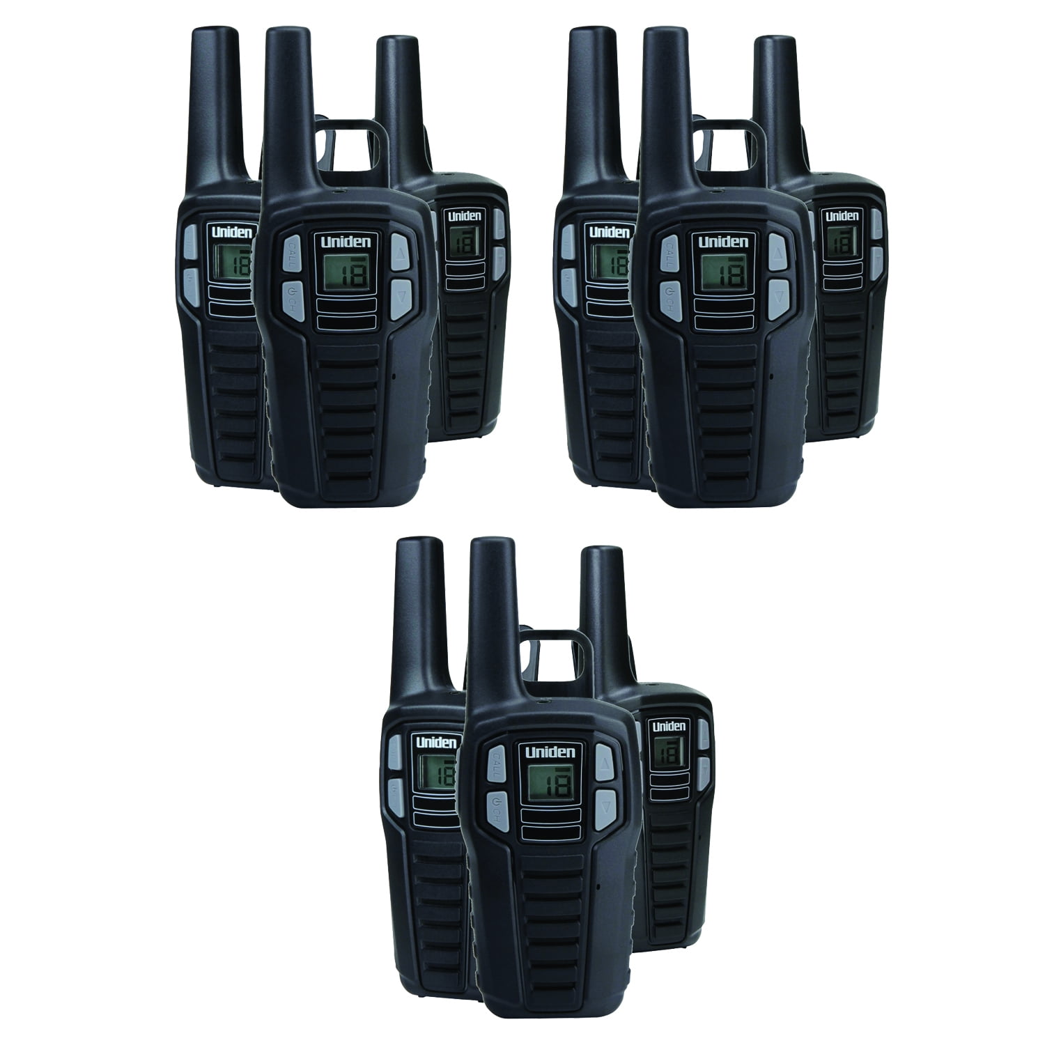 9 Pack Uniden SX1673CH 16Mile 2Way FRS/GMRS Radios