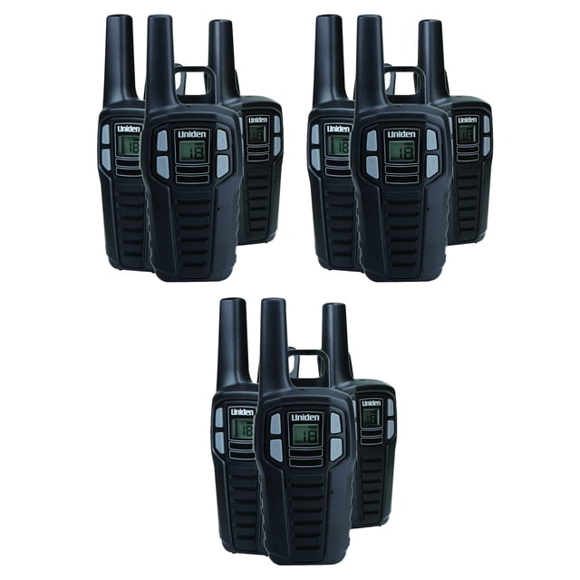 9 Pack Uniden SX1673CH 16Mile 2Way FRS/GMRS Radios