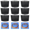 thumbnail image 1 of 9-Pack Universal Foam Filter ,3-Pack Cloth Filter & Clamp,Compatible with Hyper Tough 3-4 Gallon Wet/Dry Vac Buckethead Filter Replacement Bundle, 1 of 8