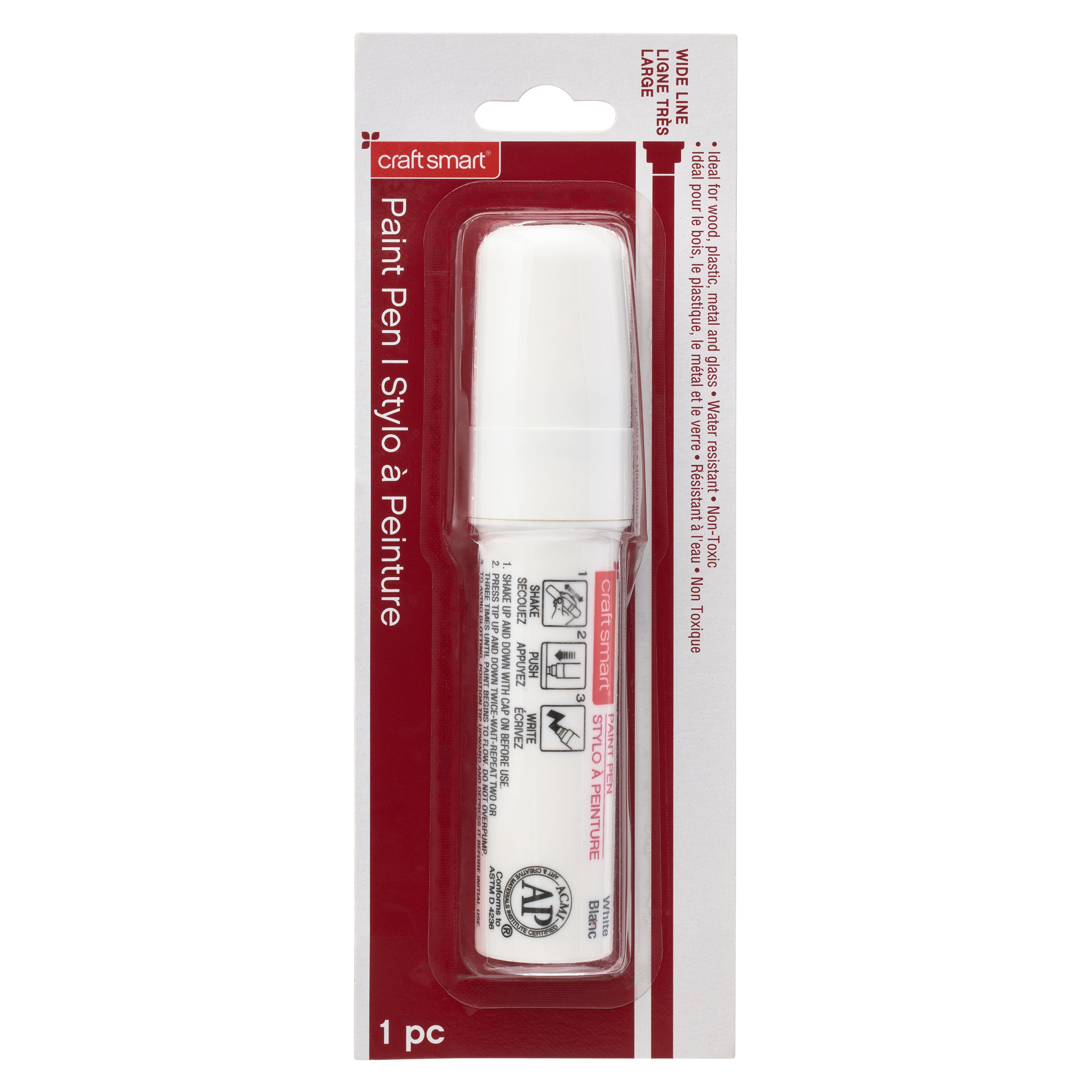 9 Pack: White Wide Line Paint Pen by Craft Smart