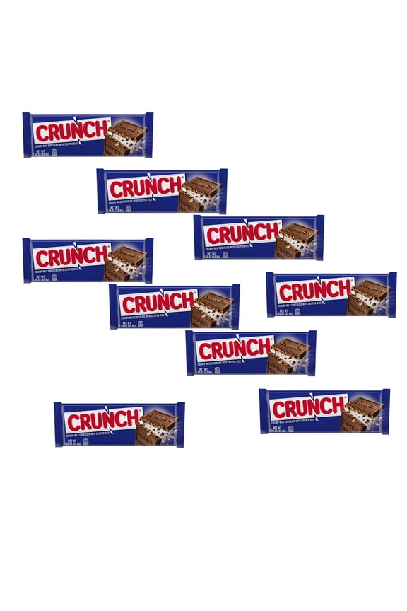 9 Pack of CRUNCH - with High Quality milk chocolate | ( 1.55 Ounce ) a Bar | Buy from RADYAN