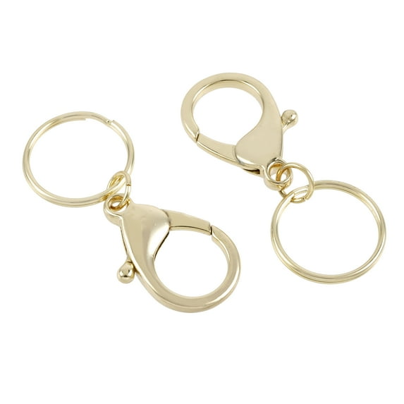 9 Packs: 3 ct. (27 total) Gold Keyring Lobsters by Bead Landing Premium Metals