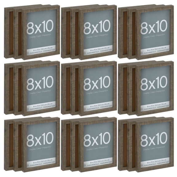 Studio Decor Gray Fundamentals 8" x 10" Display Case, 9 Packs: 3 ct. (27 total)