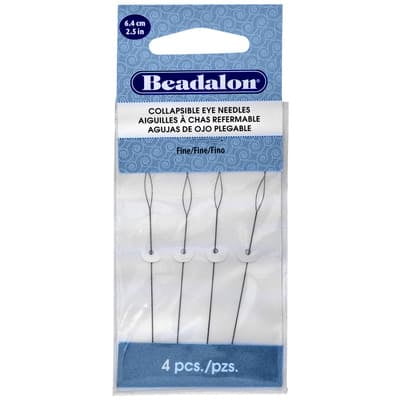 Beadalon 2.5" Collapsible Eye Needles, 9 Packs: 4 ct. (36 total)