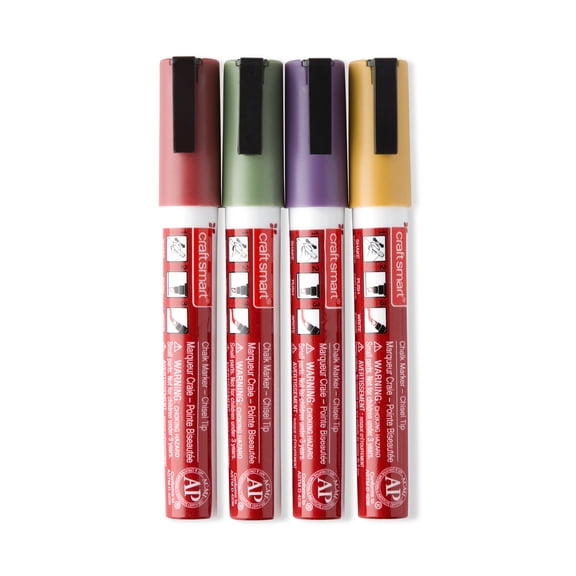 9 Packs: 4 ct. (36 total) Earthy Chalk Marker Set by Craft Smart