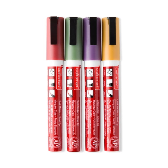 9 Packs: 4 ct. (36 total) Earthy Chalk Marker Set by Craft Smart