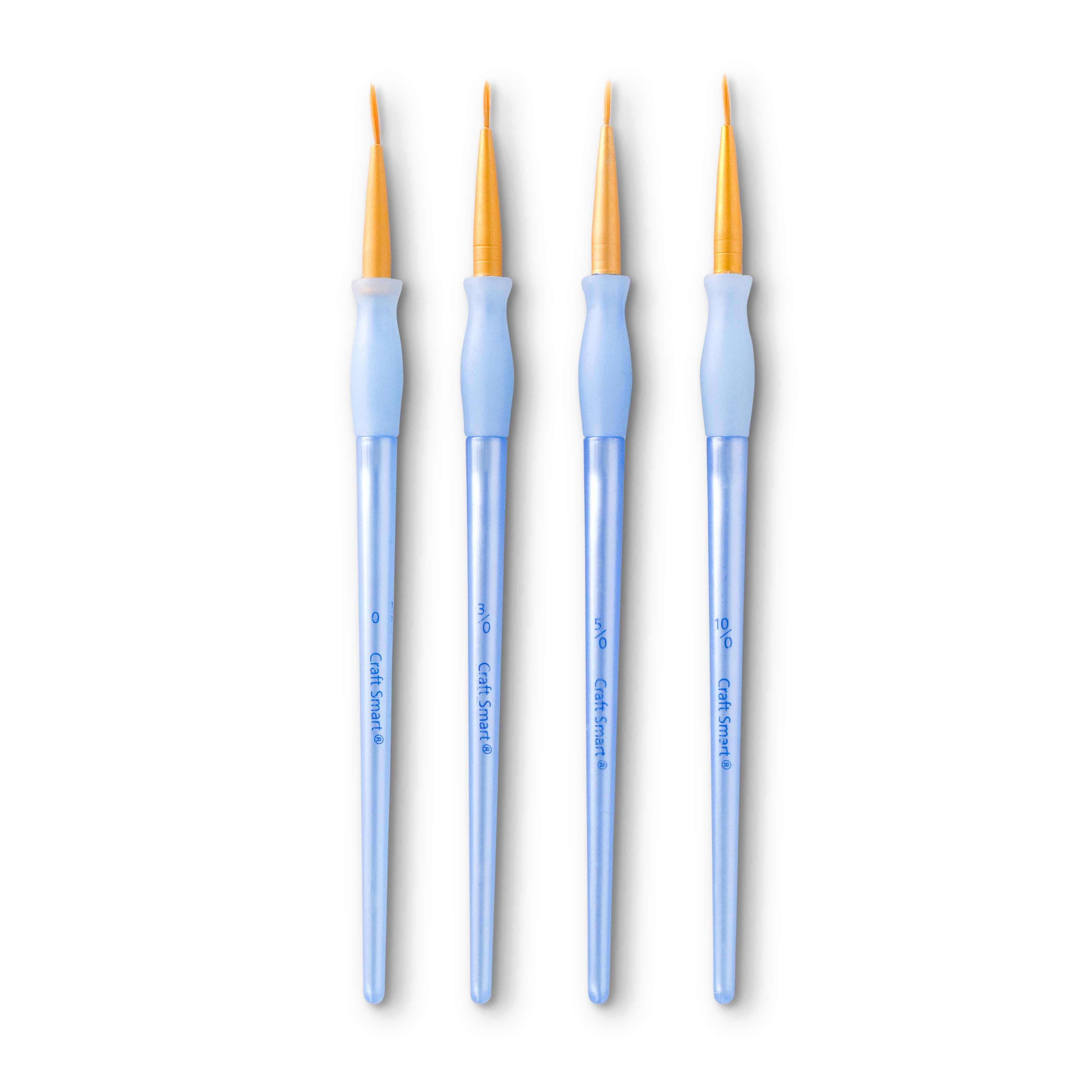 Craft Smart Golden Taklon Liner Brush Set, 9 Packs: 4 ct. (36 total)