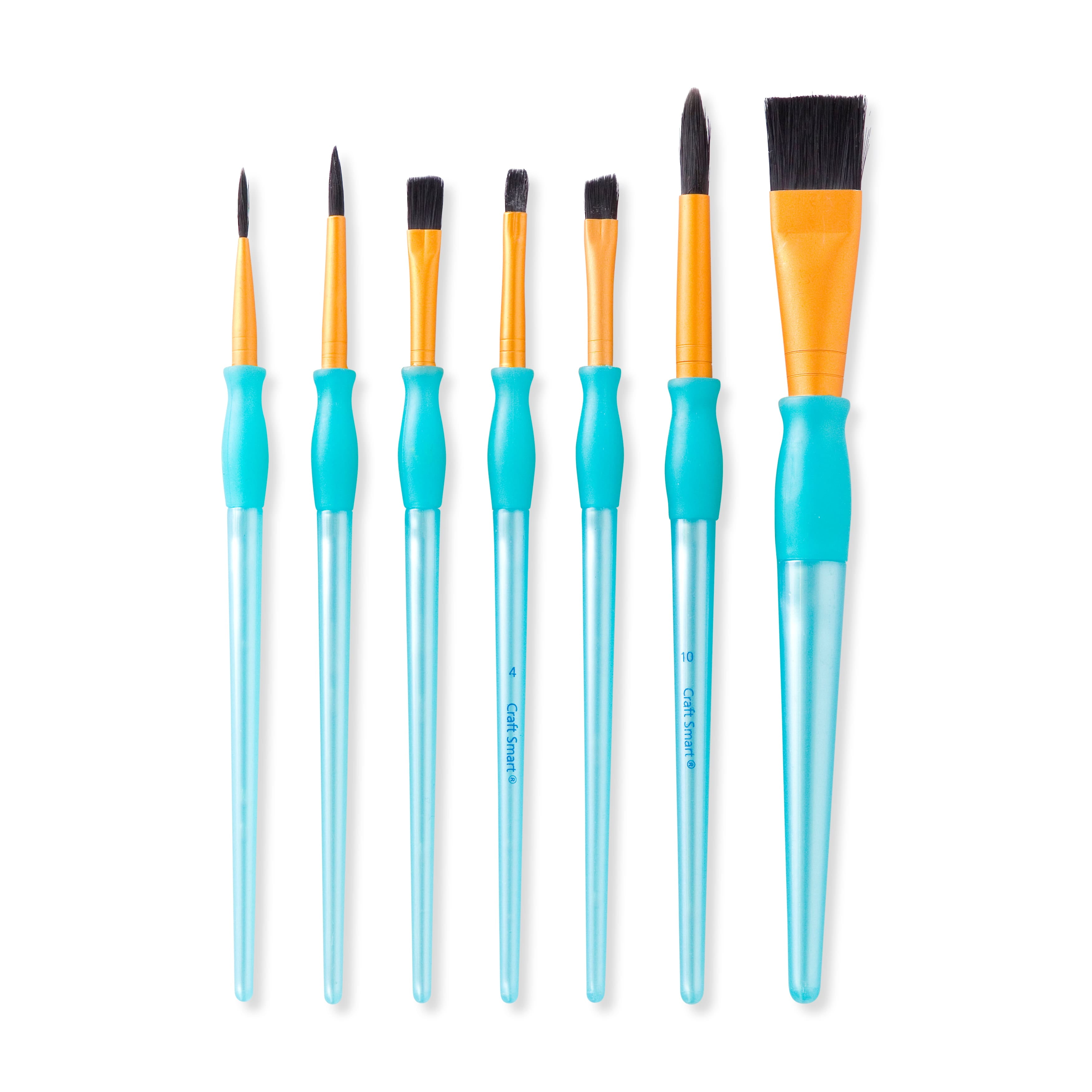 Colorations® Best Value Plastic Handle Brushes - Set of 24