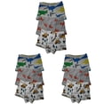 thumbnail image 1 of 9 Packs Toddler Little Boys Kids Underwear Breathable Cotton Dinosaur Boxer Briefs Size 4T 5T 6T 7T 8T, 1 of 4