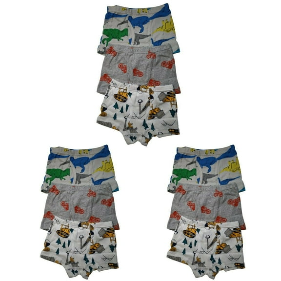 9 Packs Toddler Little Boys Kids Underwear Breathable Cotton Dinosaur Boxer Briefs Size 4T 5T 6T 7T 8T