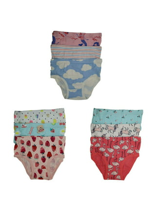 4 Ruffle Girls Panties Kids Preteen Toddler Underwear Solid Cotton Size 4-6  109