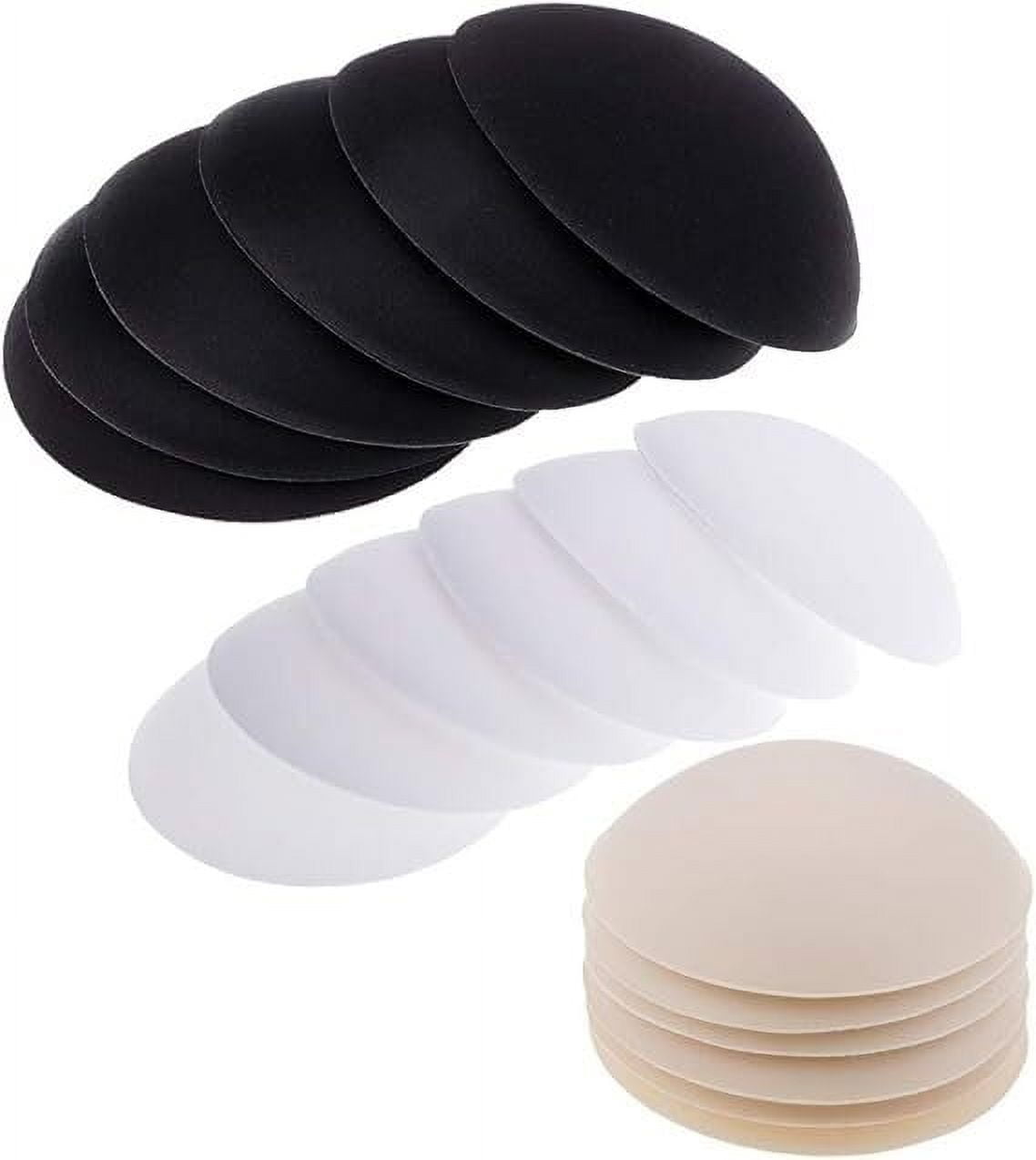 Waterproof Swimsuit Bra Cups - 4 Pairs Push Up Padding Inserts For Bikinis & Swimwear, Beige C/D Cup