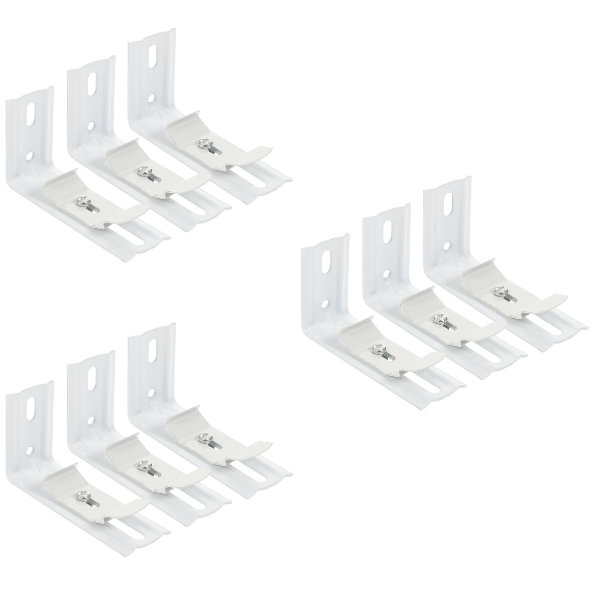 9 Pairs Shutter L Bracket Wall Mount Clip Holder Brackets Blind