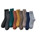 thumbnail image 1 of Women's Fleece-Lined Winter Thermal Socks - 9 Pairs Thick Warm Cozy Terry Boot Socks, Cold-Resistant Mid-Calf, 1 of 5