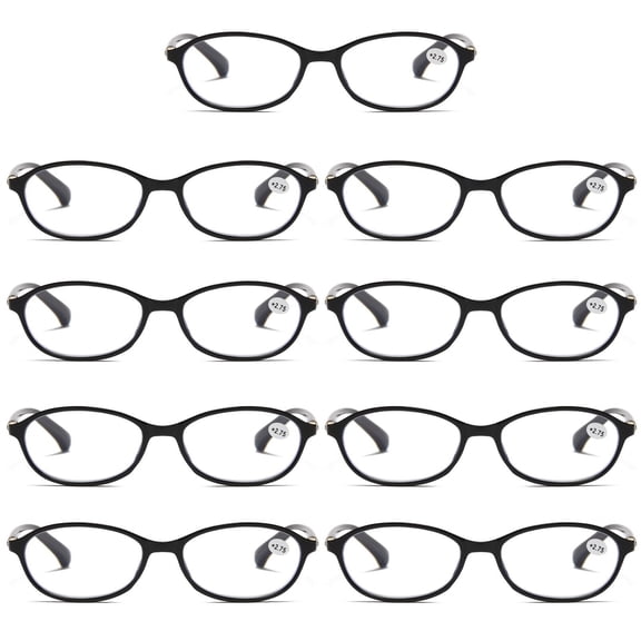 9 Pairs Womens Ladies Blue Light Blocking Reading Glasses Computer Gaming Readers +2.25