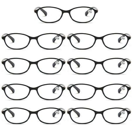 9 Pairs Womens Ladies Blue Light Blocking Reading Glasses Computer Gaming Readers +2.50