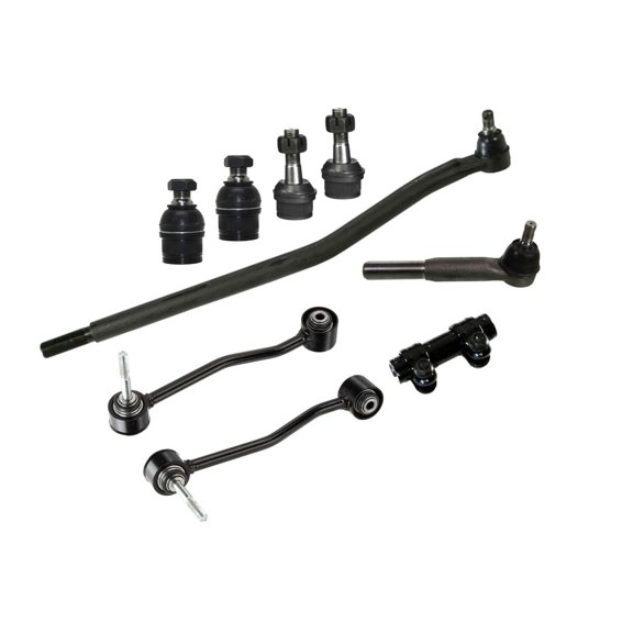 9 Pc Front Steering & Suspension Kit Stabilizer Sway Bar Links Ball Joints & Tie Rods Compatible with 4WD Models Fits select: 2000-2004 FORD F250, 2000-2004 FORD F350