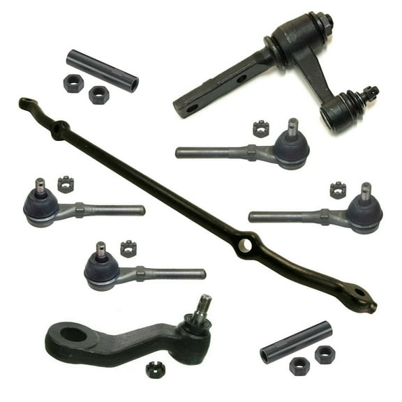 9 Pc New Complete Steering Kit Center Link, Inner & Outer Tie Rod Ends, Adjusting Sleeves, Idler & Pitman Arms Fits select: 1997-2003 FORD F150, 1997-2002 FORD EXPEDITION