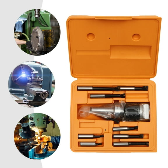 9 Pcs 10-125mm Boring Head Shank Milling Mt2-m10 F1-12 Head Boring Bar Set Morse Taper Tool