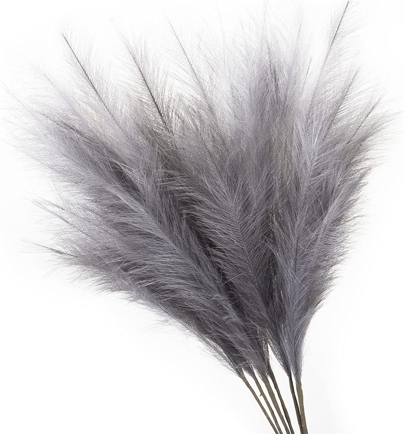 9 Pcs 45cm Faux Pampas Grass Decor Tall,Pompous Grass Vase Fillers for ...