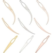 9 Pcs 9 Styles Interlocking Tool for Locs Dreadlocks Tool lnterlock Needle Tool Iron Sisterlock Crochet Tool Easyloc Hair Needle for DIY Hair Braiding Tightening Accessories Hole 3.55.5mm