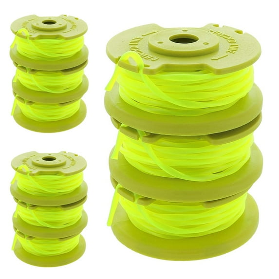 9 Pcs AC80RL3 String Trimmer Replacement Spool Compatible with Ryobi One Plus+ 18v 24v 40v Auto-Feed Cordless Trimmers, 11ft 0.09inch Spool Refills for Ryobi Weed Wacker String