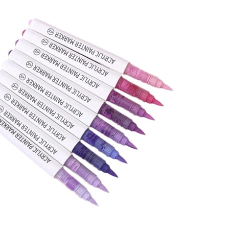 9 Pcs Acrylic Paint Pen Paint Markers Acrylic Markers Set Craft Supplies