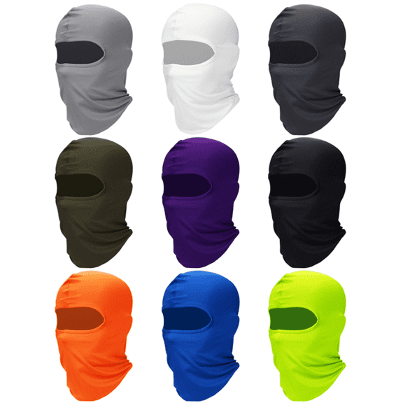 9 Pcs Balaclava Mask for Men Women, Full Face Cover UV Sun Protection Face Mask Windproof for Outdoor Motorcycle Cycling Fishing
