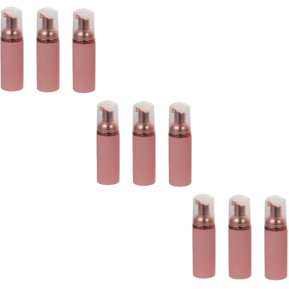 9 Pcs Bubble Bottle Hand Soap Foam Travel Foaming Pump Gold Silver Shampoo Pink Plastic